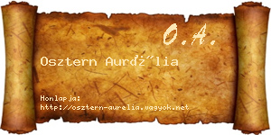 Osztern Aurélia névjegykártya